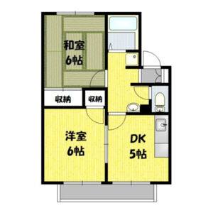 2DK 間取り図