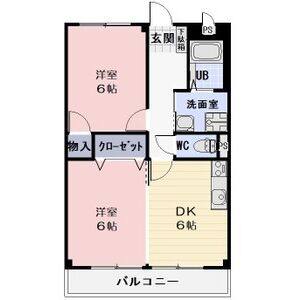 2DK 間取り図