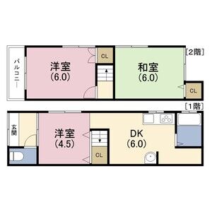 3DK 間取り図