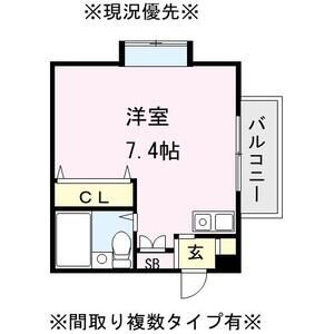 ワンルーム 間取り図