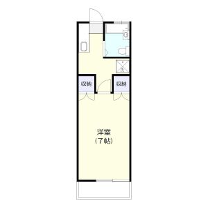 1K 間取り図