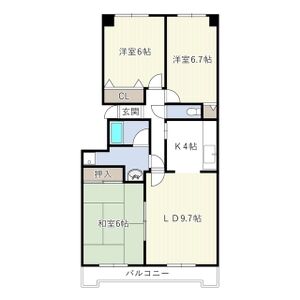 3LDK 間取り図