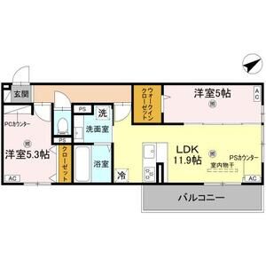 2LDK 間取り図