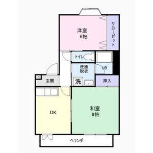 2DK 間取り図