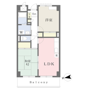 2LDK 間取り図