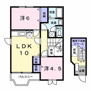 2LDK 間取り図