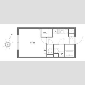 1K 間取り図