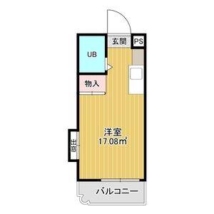 ワンルーム 間取り図
