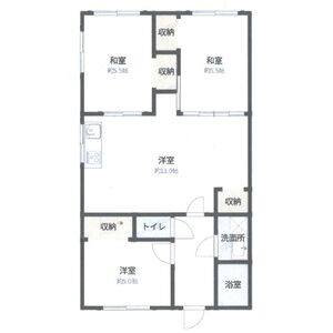 3LDK 間取り図