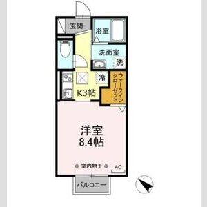 1K 間取り図