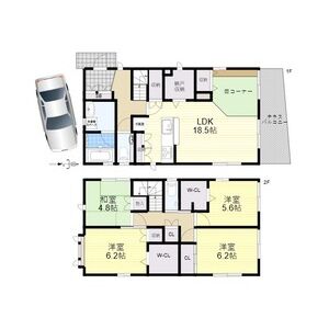 4LDK 間取り図