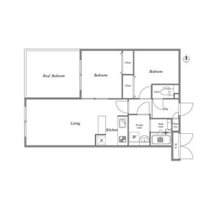 2LDK 間取り図