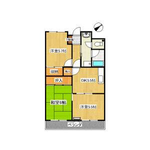 3DK 間取り図