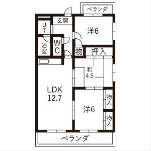 3LDK 間取り図