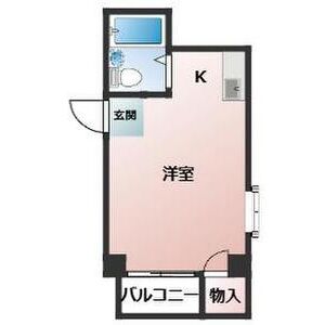 ワンルーム 間取り図