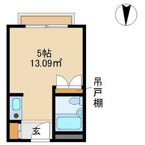 ワンルーム 間取り図