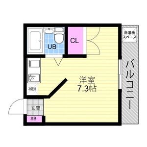 ワンルーム 間取り図