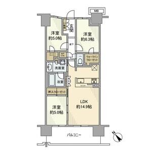 3LDK 間取り図