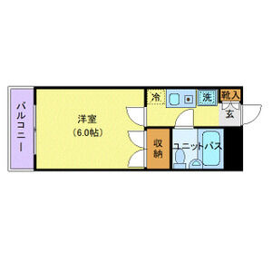 1K 間取り図