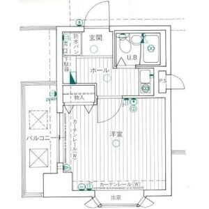 1K 間取り図