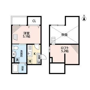 ワンルーム 間取り図