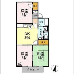 3DK 間取り図