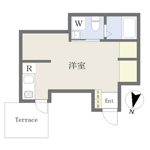 ワンルーム 間取り図