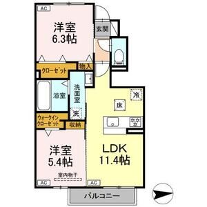 2LDK 間取り図