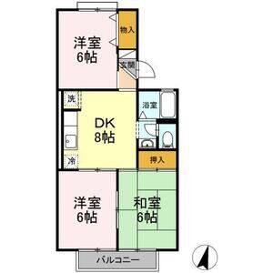 3DK 間取り図