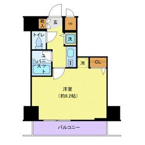 1K 間取り図