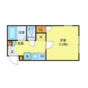 1K 間取り図