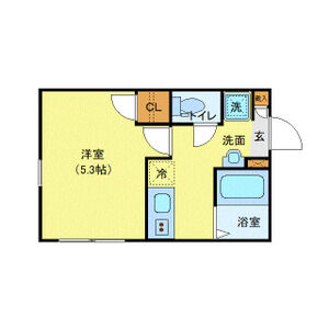 1K 間取り図