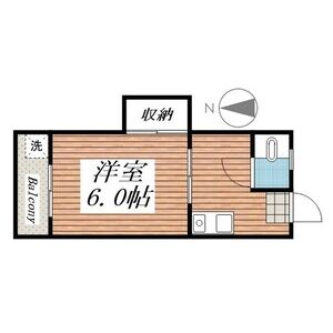 1K 間取り図