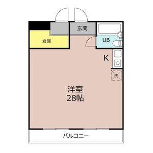 ワンルーム 間取り図