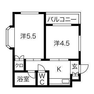 2K 間取り図