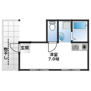 ワンルーム 間取り図