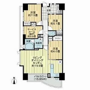 3LDK 間取り図