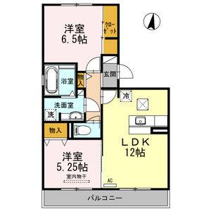 2LDK 間取り図