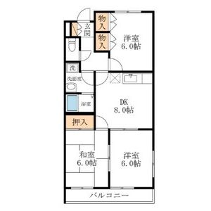 3LDK 間取り図