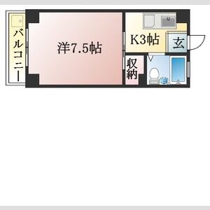 1K 間取り図