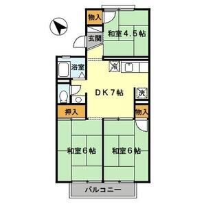 3DK 間取り図