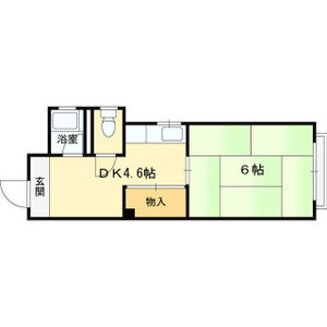 1DK 間取り図