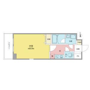 1K 間取り図