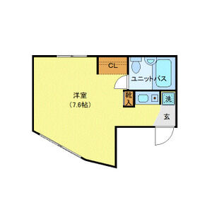 ワンルーム 間取り図