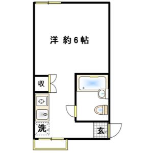 ワンルーム 間取り図