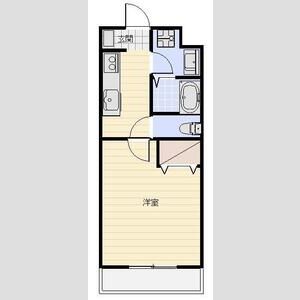 1K 間取り図