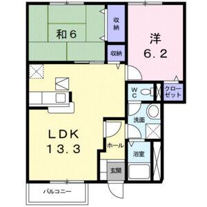 2LDK 間取り図
