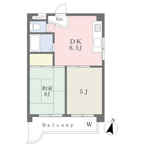 2DK 間取り図