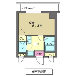 1K 間取り図
