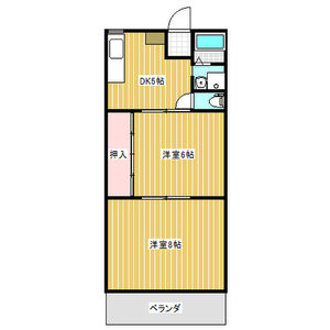 2DK 間取り図